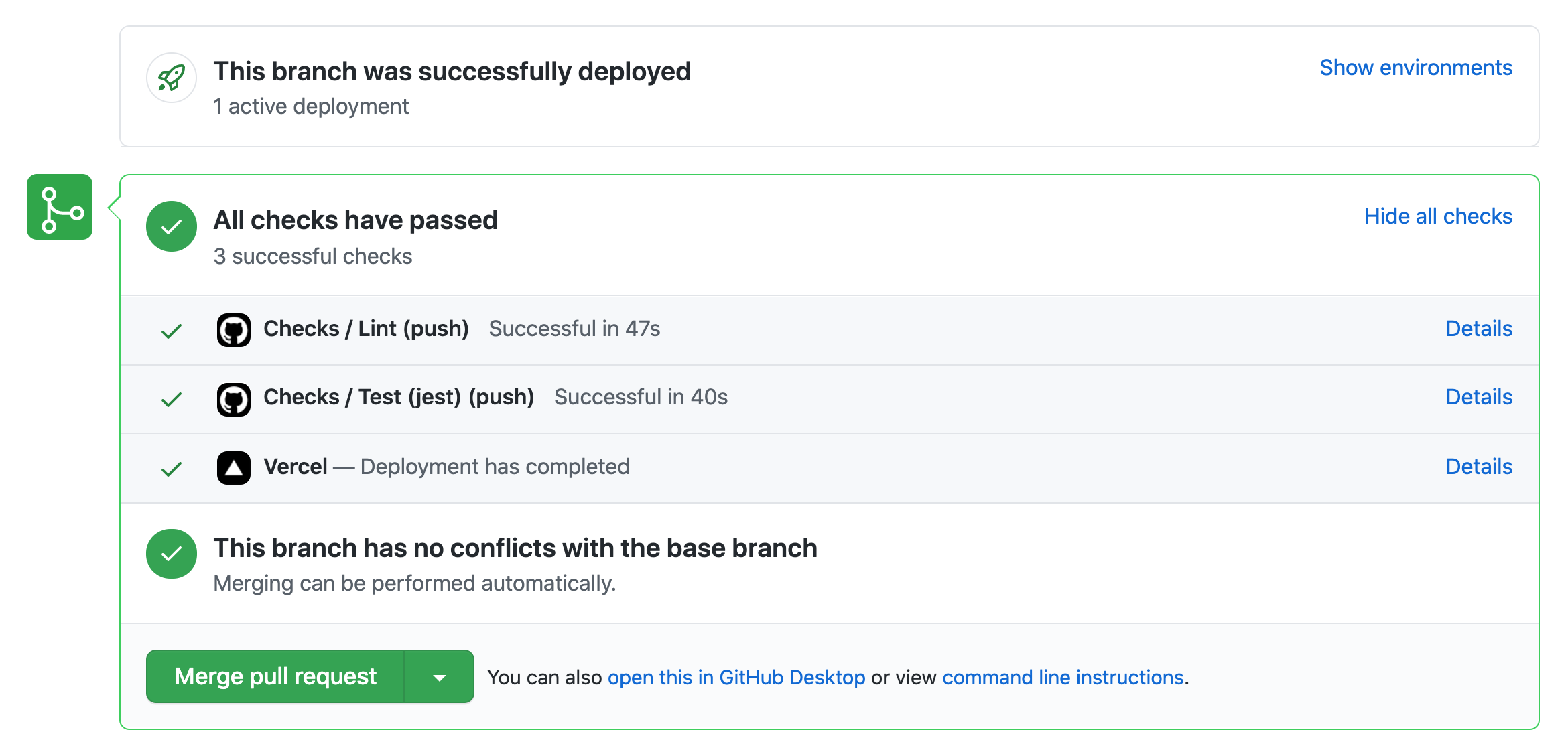 Passing GitHub Action Workflow with a successful build on a PR