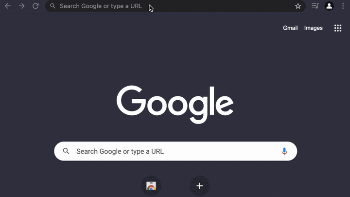 GIF: Add a new custom search engine to Google Chrome